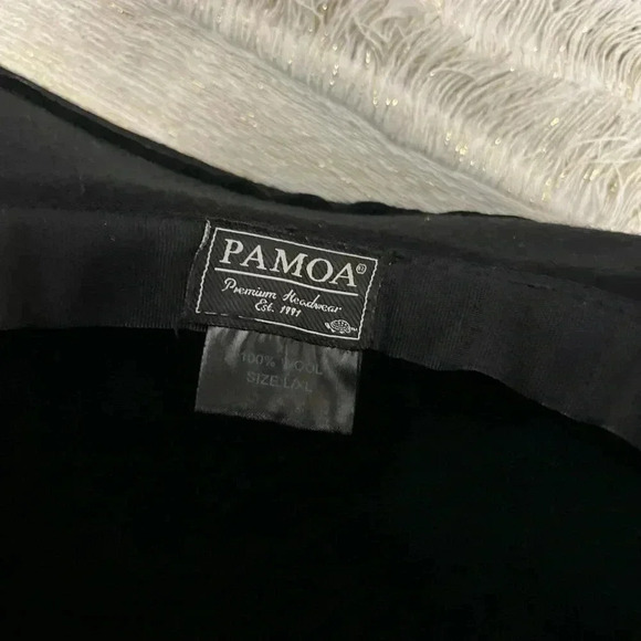Pamoa Hat Black Wool L/XL Premium Headwear - Picture 3 of 7